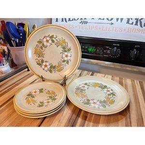 Hearthside Garden Festival Prairie Flowers Dishes Japan Stoneware 1970s